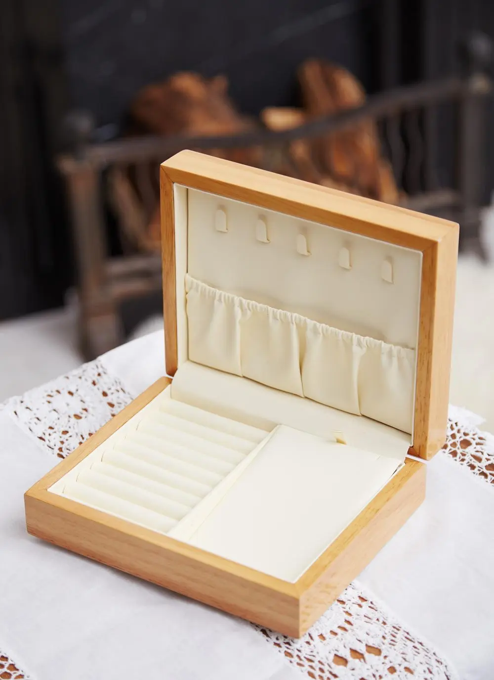 Connemara Marble Oakwood Jewelry Box