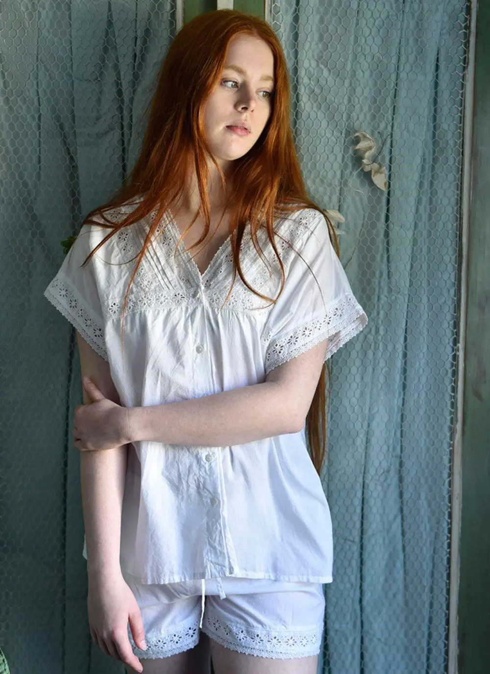 Marie Cotton Shortie Pajamas