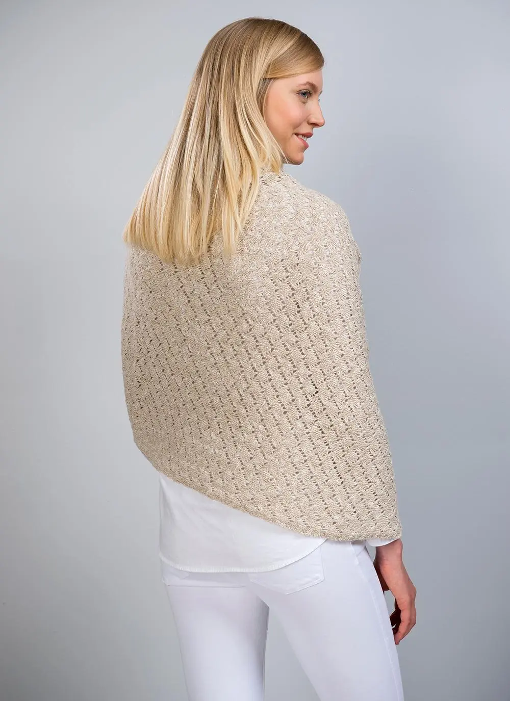 Blathnaid Linen Blend Lace Wrap
