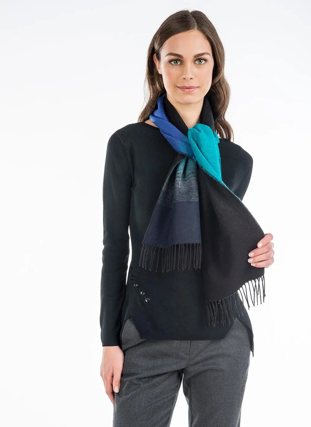 Country Scarf Turquoise Lagoon