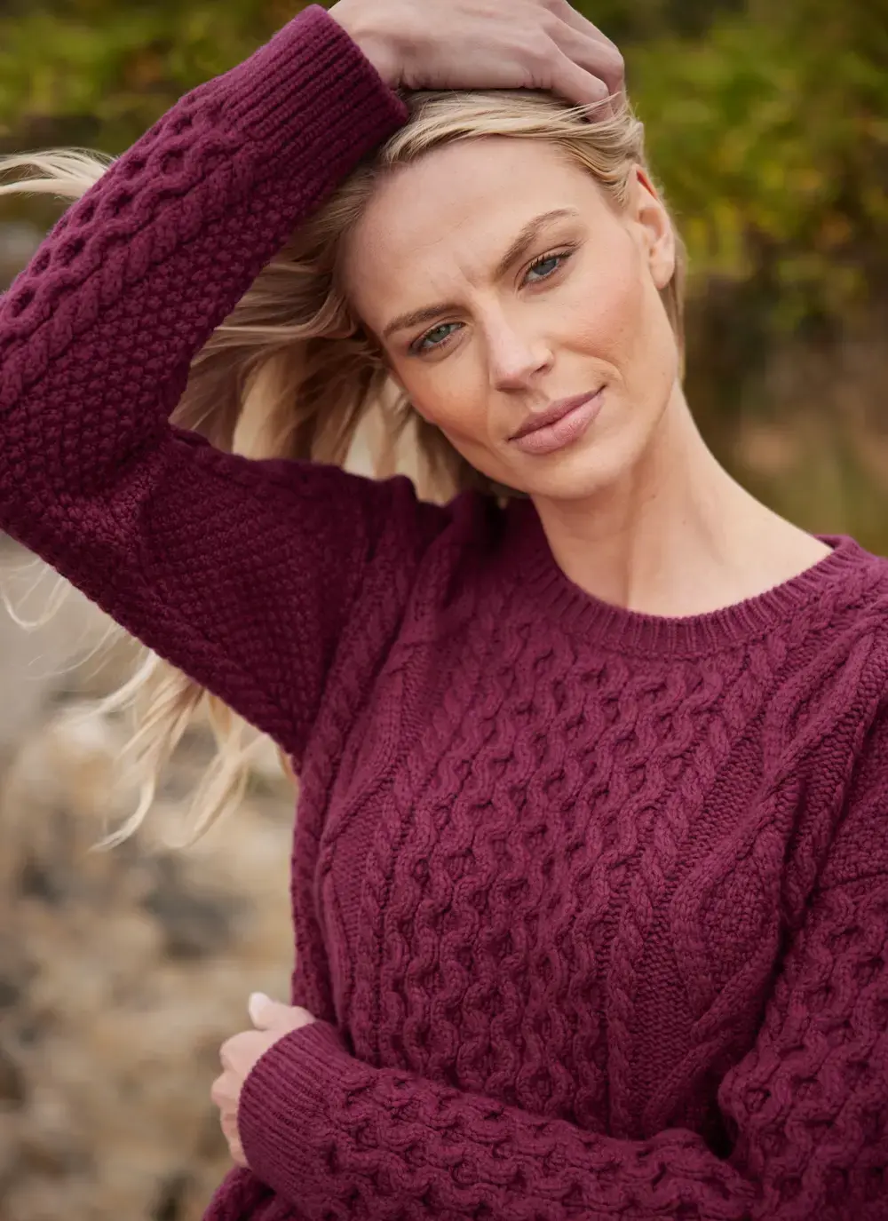 Arranmore Merino Slouchy Crew Neck Sweater 