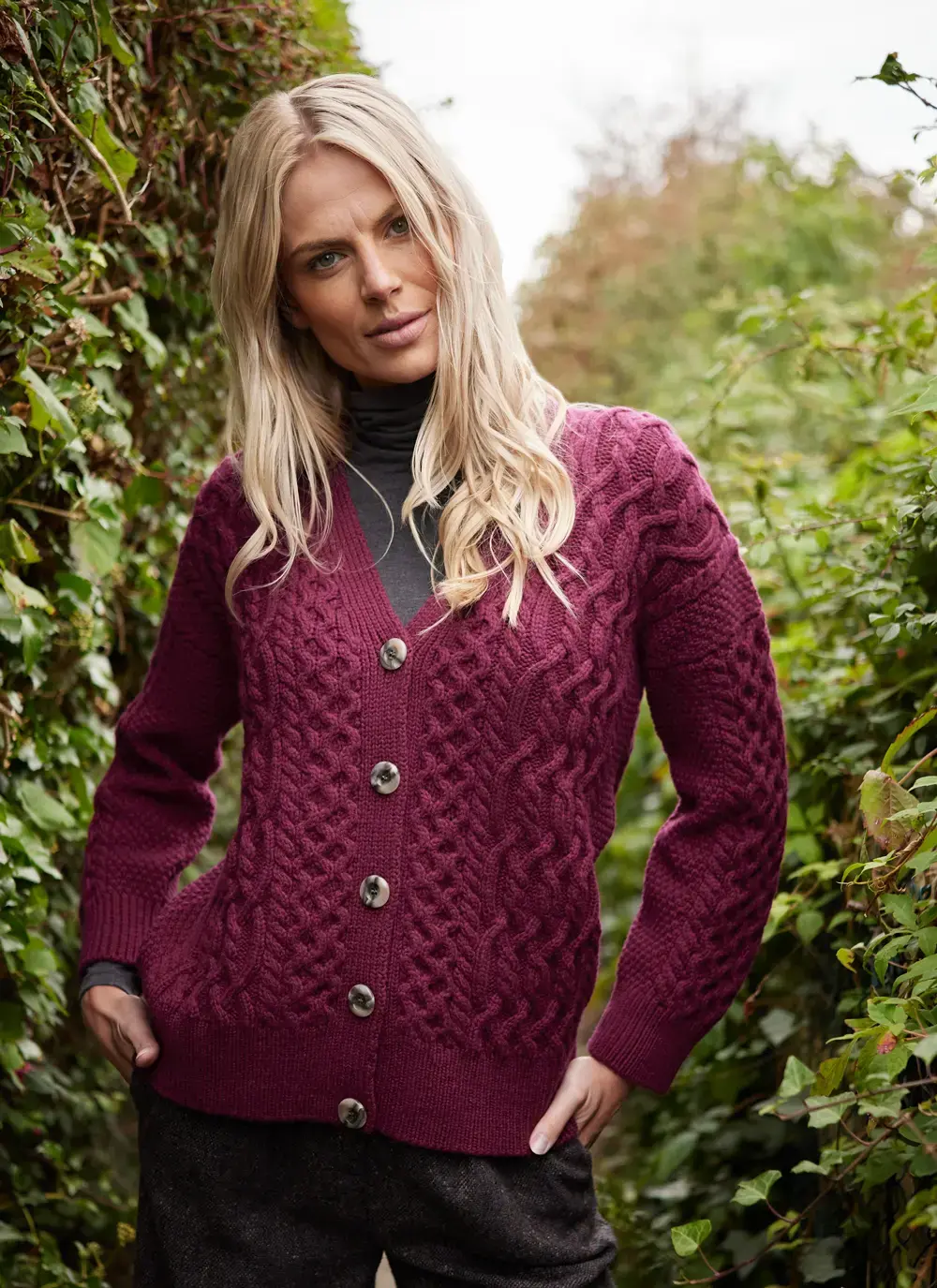 Arranmore Merino V-Neck Cardigan 