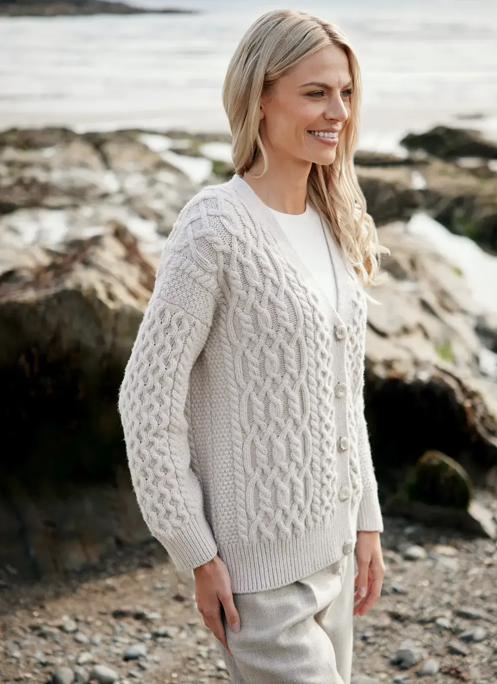 Arranmore Merino V-Neck Cardigan 