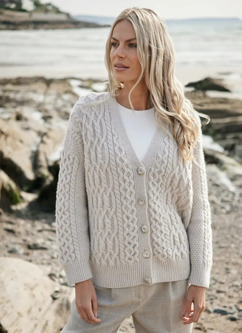 Arranmore Merino V-Neck Cardigan 