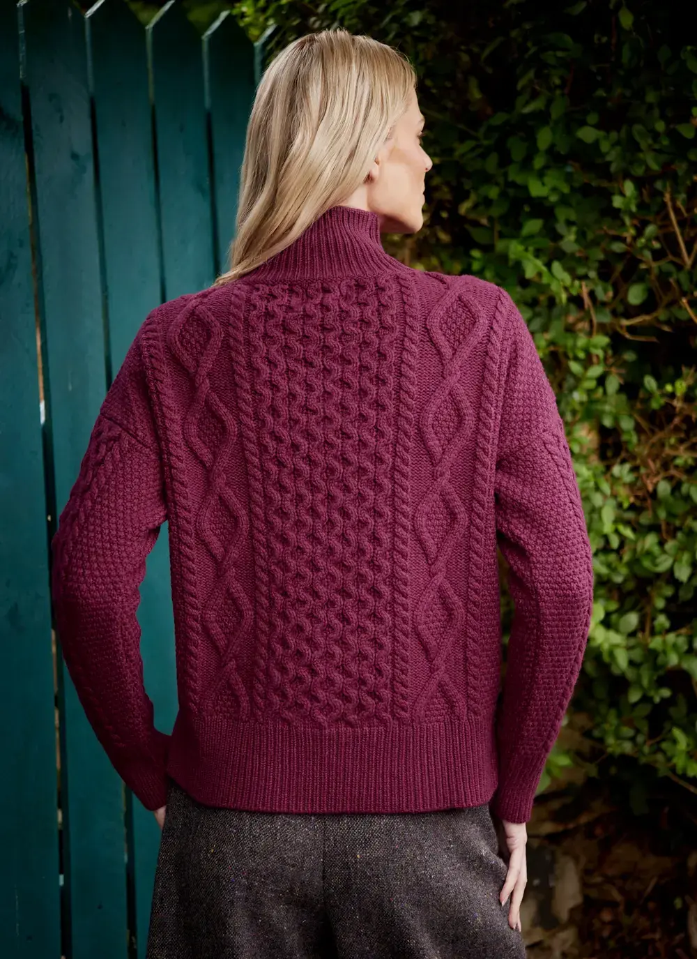 Arranmore Merino Slouchy Turtleneck Sweater 
