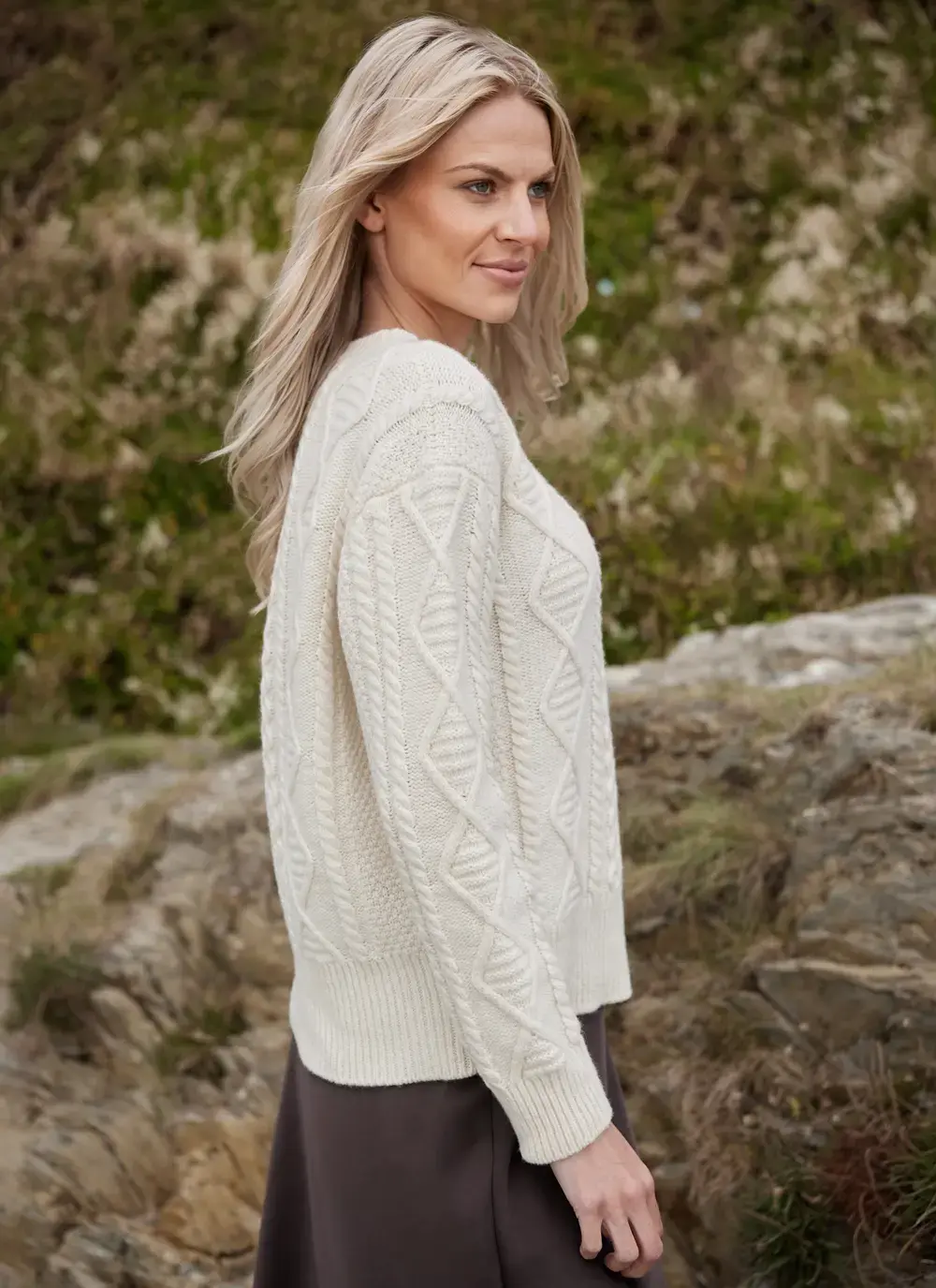 Baltimore Wool Cashmere Crew Neck Sweater 