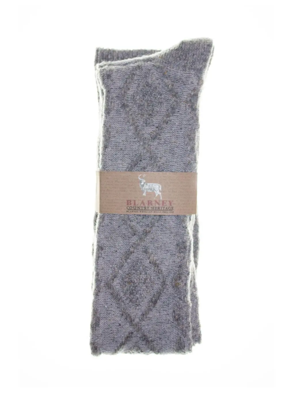 Ladies Aran Knee-High Socks