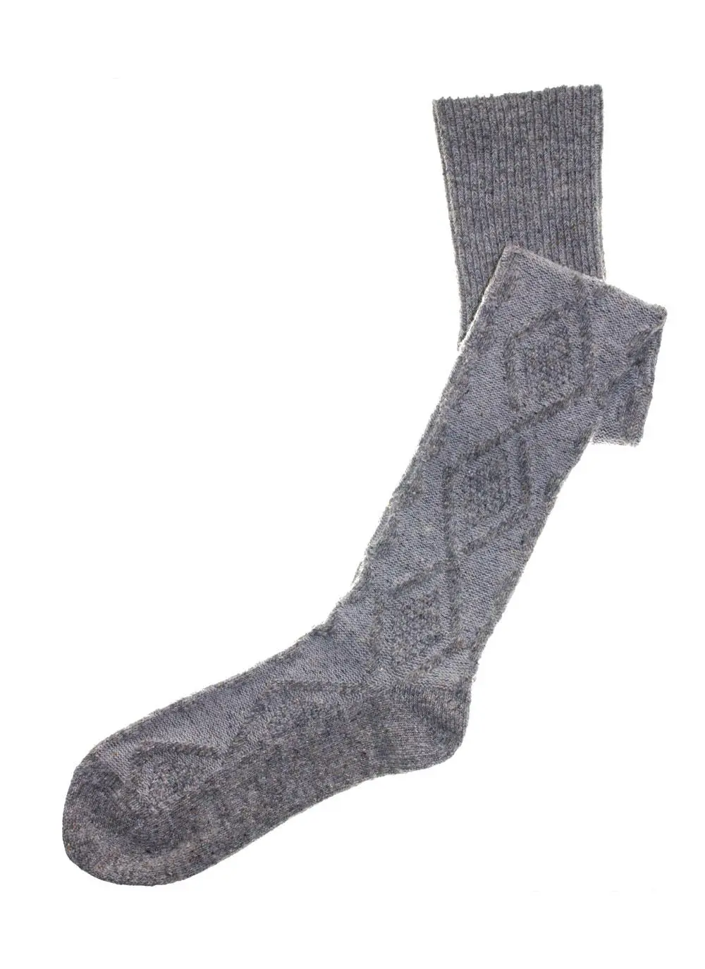 Ladies Aran Knee-High Socks