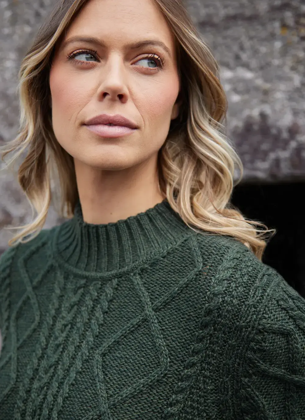 Orlaigh Aran Turtleneck Sweater