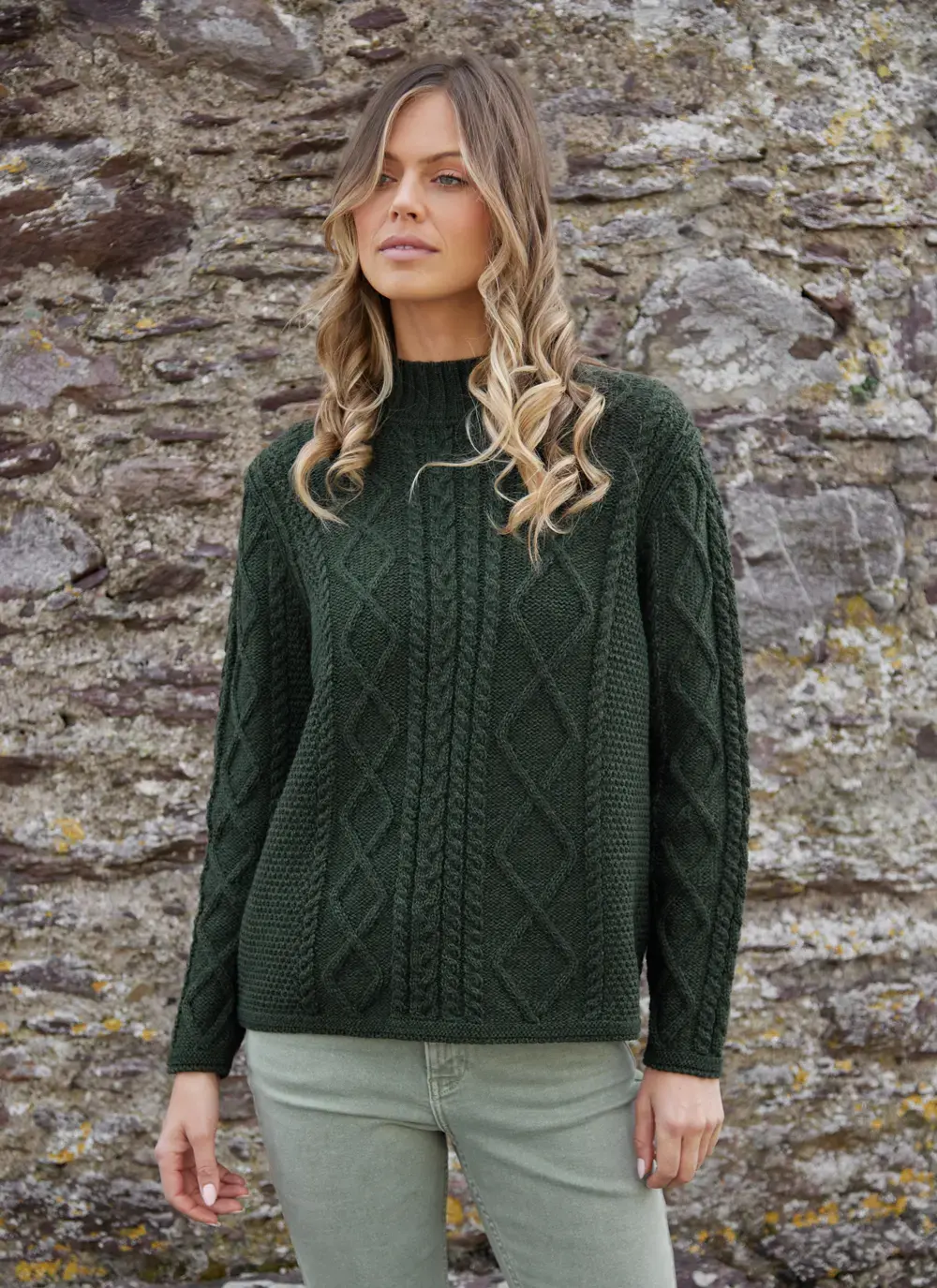 Orlaigh Aran Turtleneck Sweater