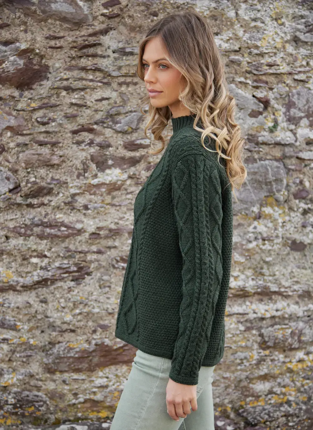 Orlaigh Aran Turtleneck Sweater