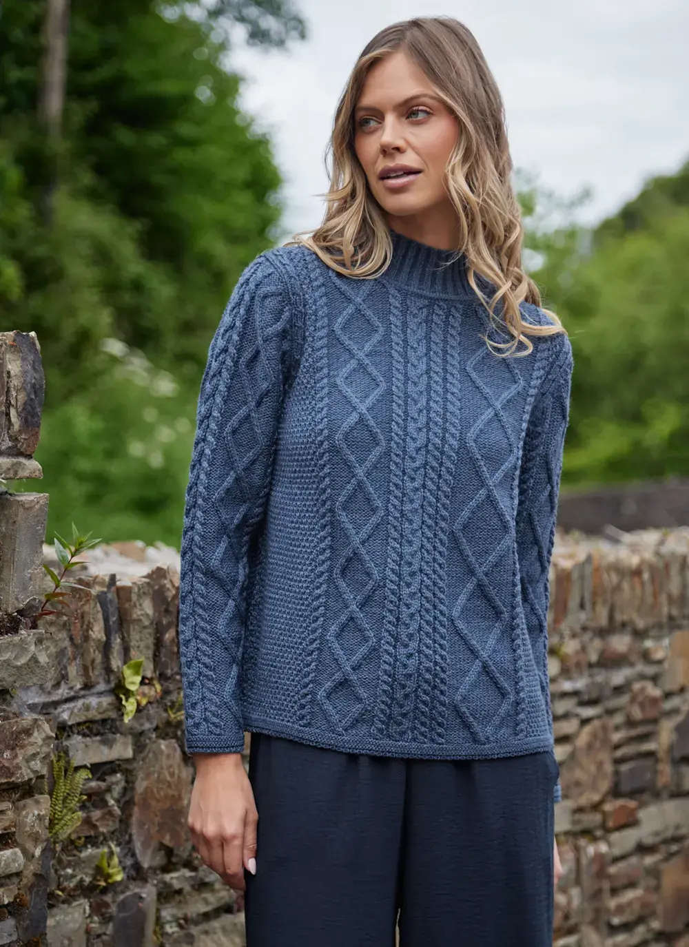 Orlaigh Aran Turtleneck Sweater