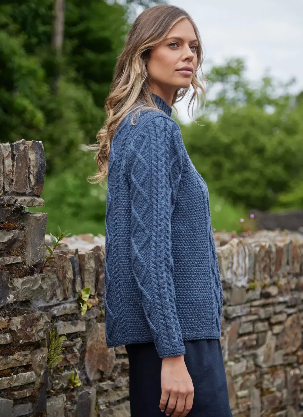 Orlaigh Aran Turtleneck Sweater