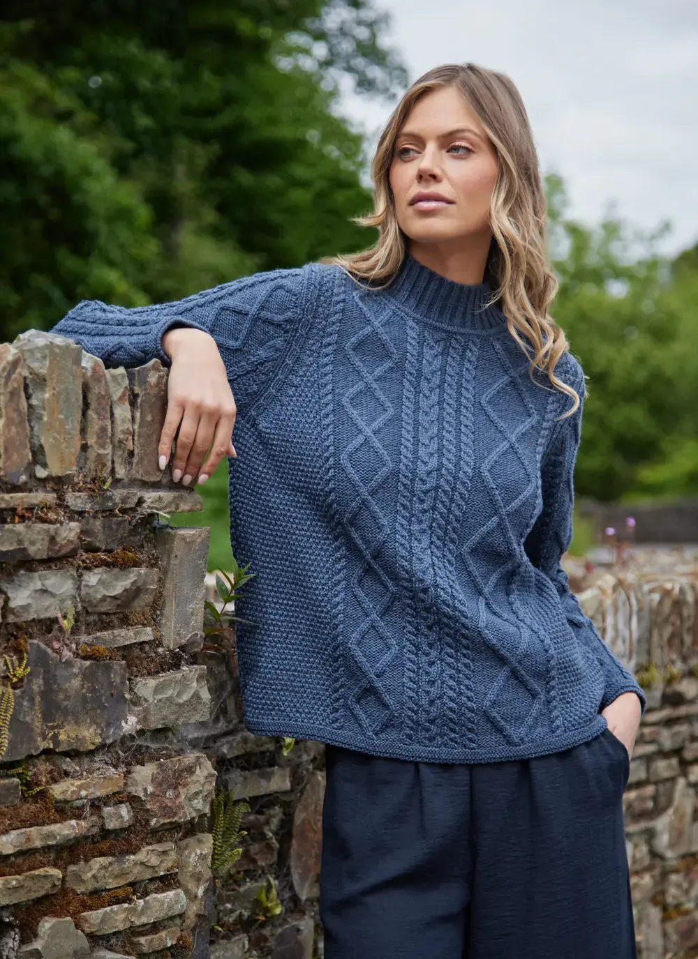 Orlaigh Aran Turtleneck Sweater
