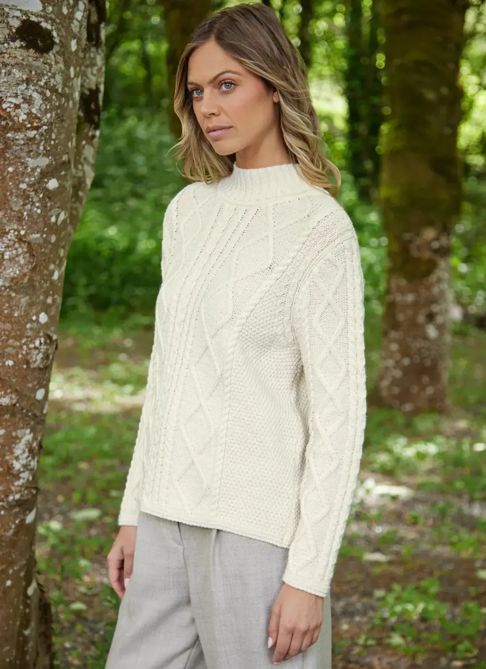 Orlaigh Aran Turtleneck Sweater