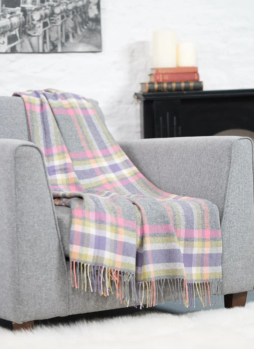 Irish Spring Lambswool Throw