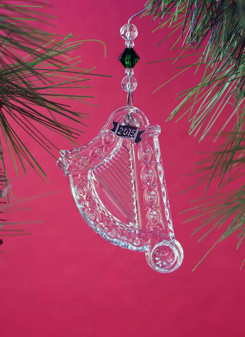 Crystal Harp Ornament 