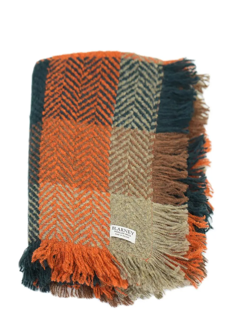 Buffalo Rust Check Wool Throw