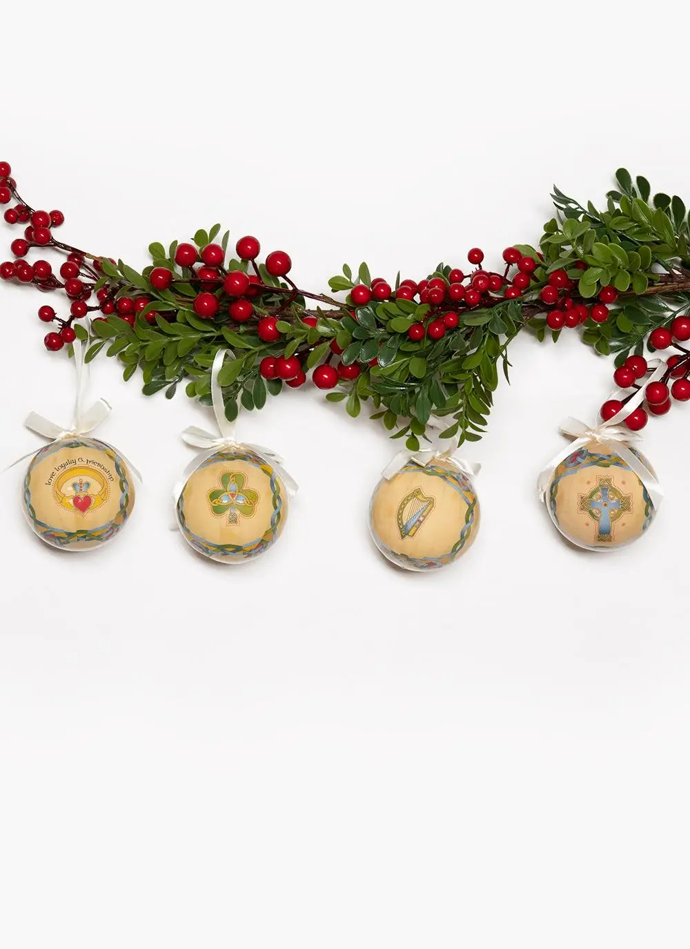 Irish Weave Bauble Set