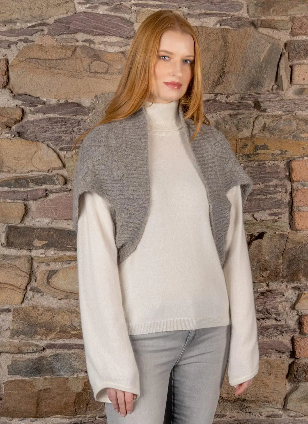 Fisherman Cable Shrug