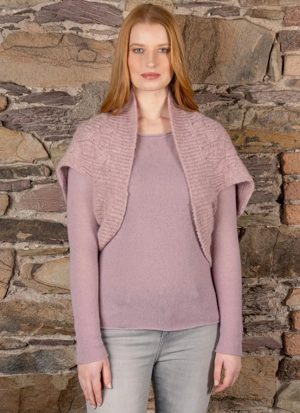 Fisherman Cable Shrug