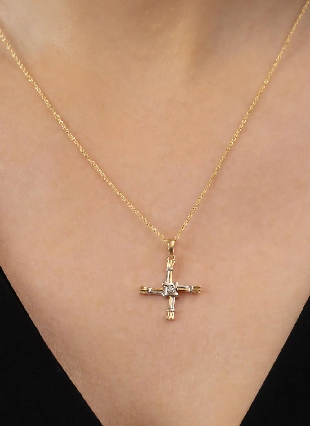 Saint Brigid's Cross Necklace Stainless Steel Pendant Irish Fashion Knot  Jewelry | eBay