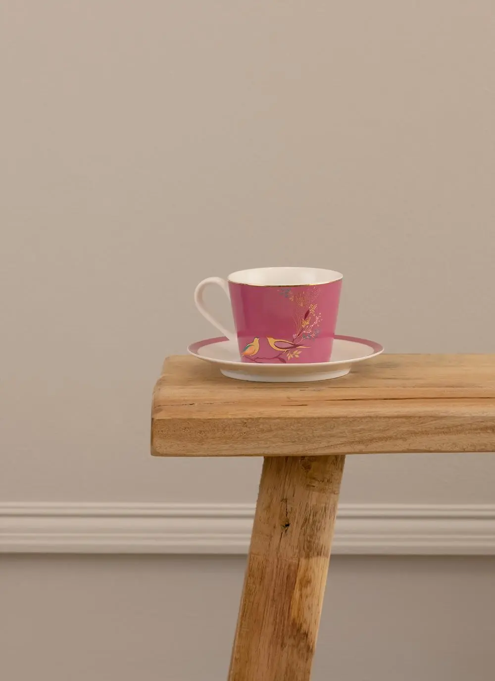Sara Miller Chelsea Teacup & Saucer in Pink