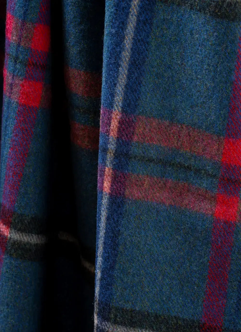 Denim & Pink Lambswool Throw