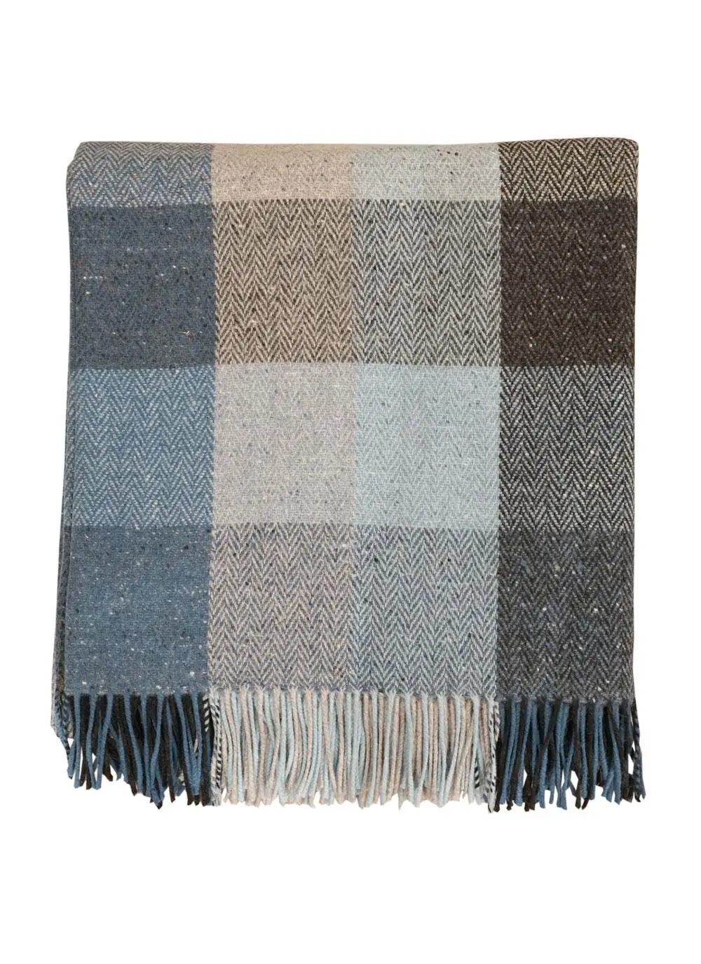 Denim Donegal Tweed Throw