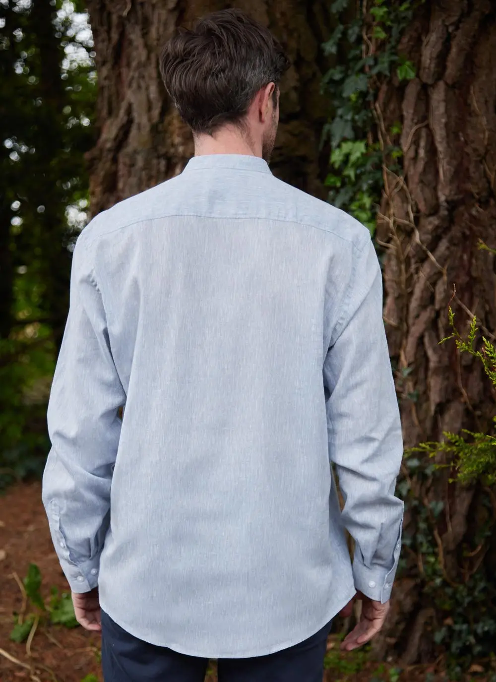 Donal Cotton Linen Grandfather Shirt