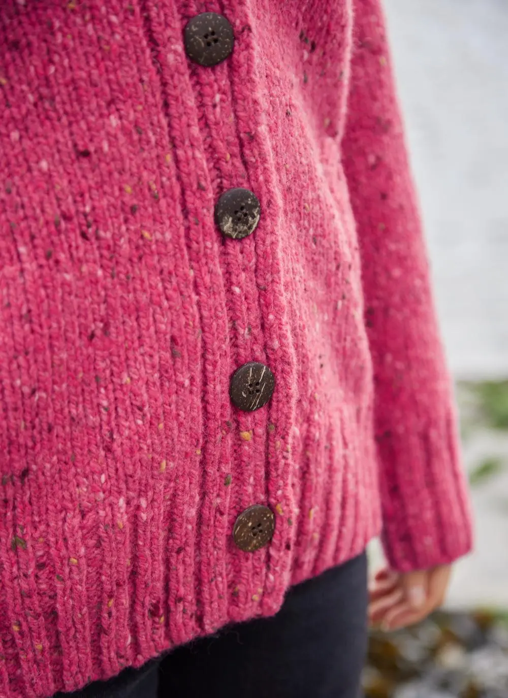 Donegal Fleck Boyfriend Cardigan