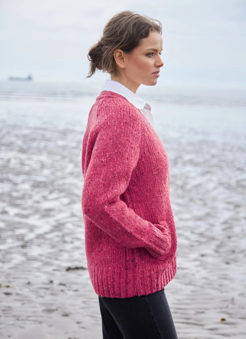Donegal Fleck Boyfriend Cardigan
