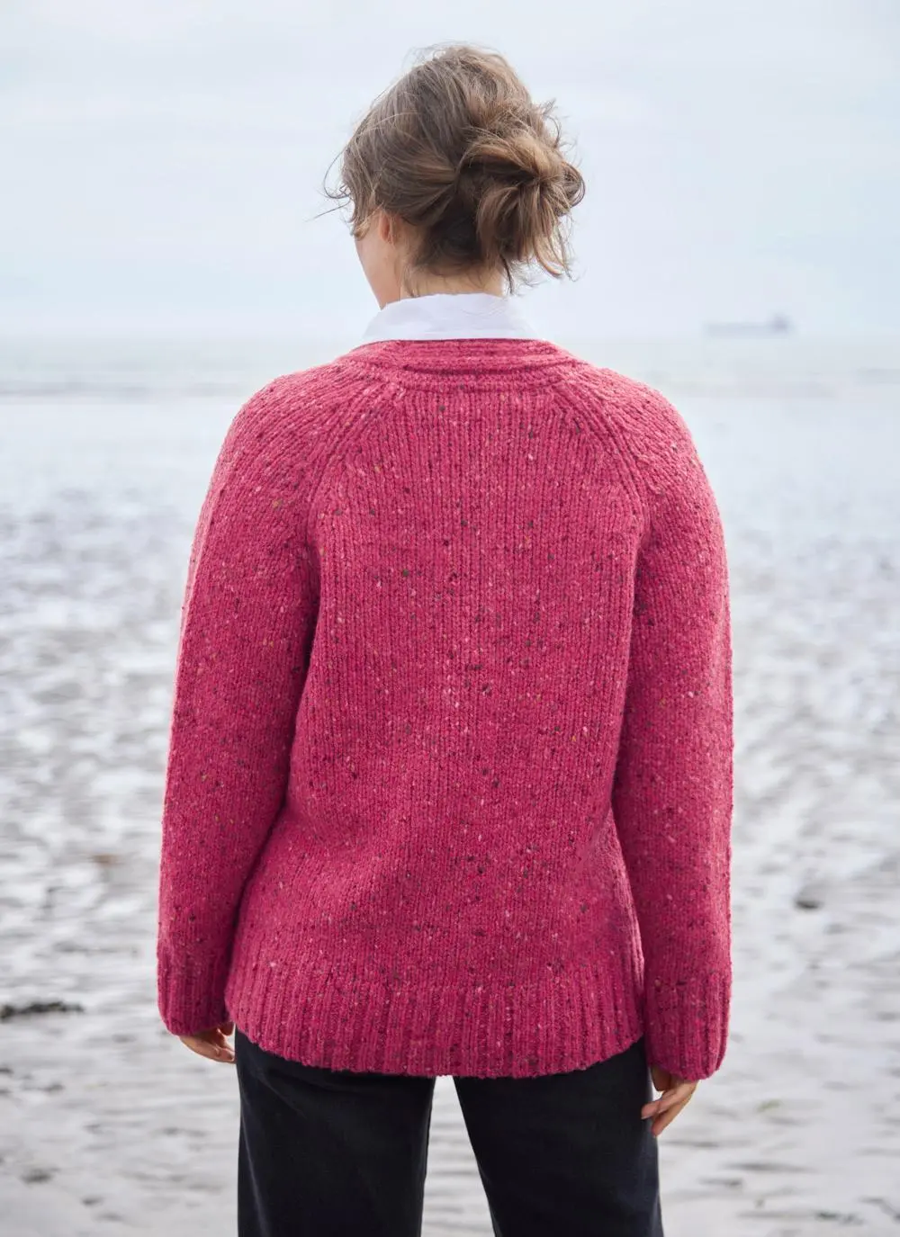 Donegal Fleck Boyfriend Cardigan