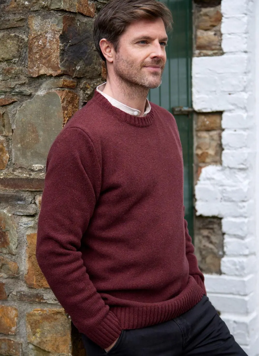 Donegal Fleck Crew Neck Sweater