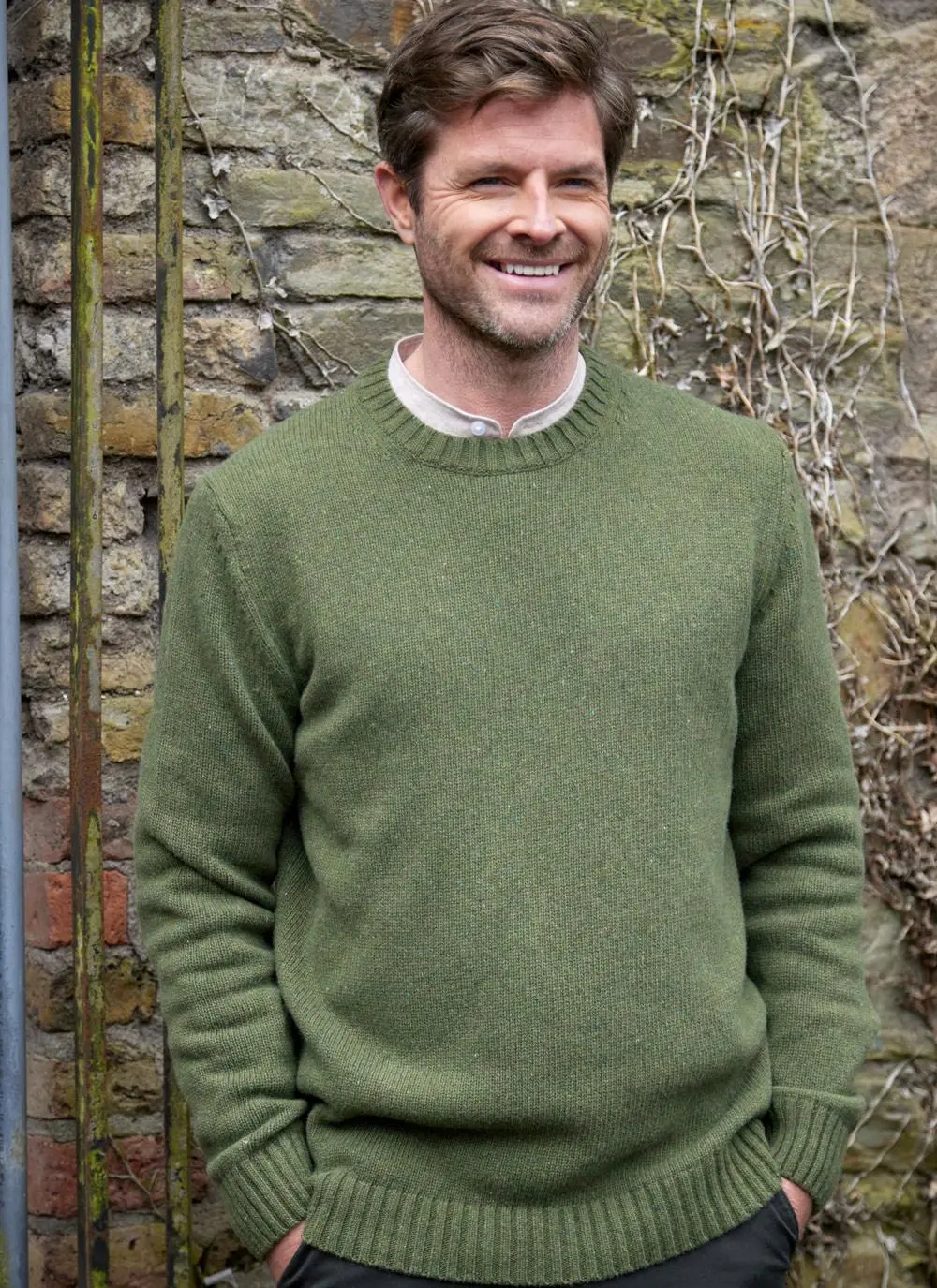 Donegal Fleck Crew Neck Sweater