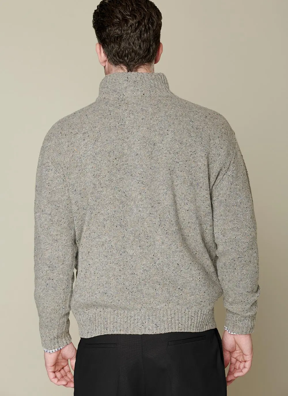 Donegal Fleck Full Zip Cardigan