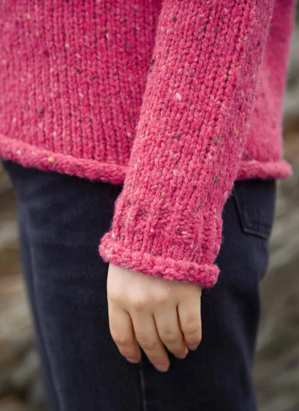 Donegal Fleck Boyfriend Cardigan