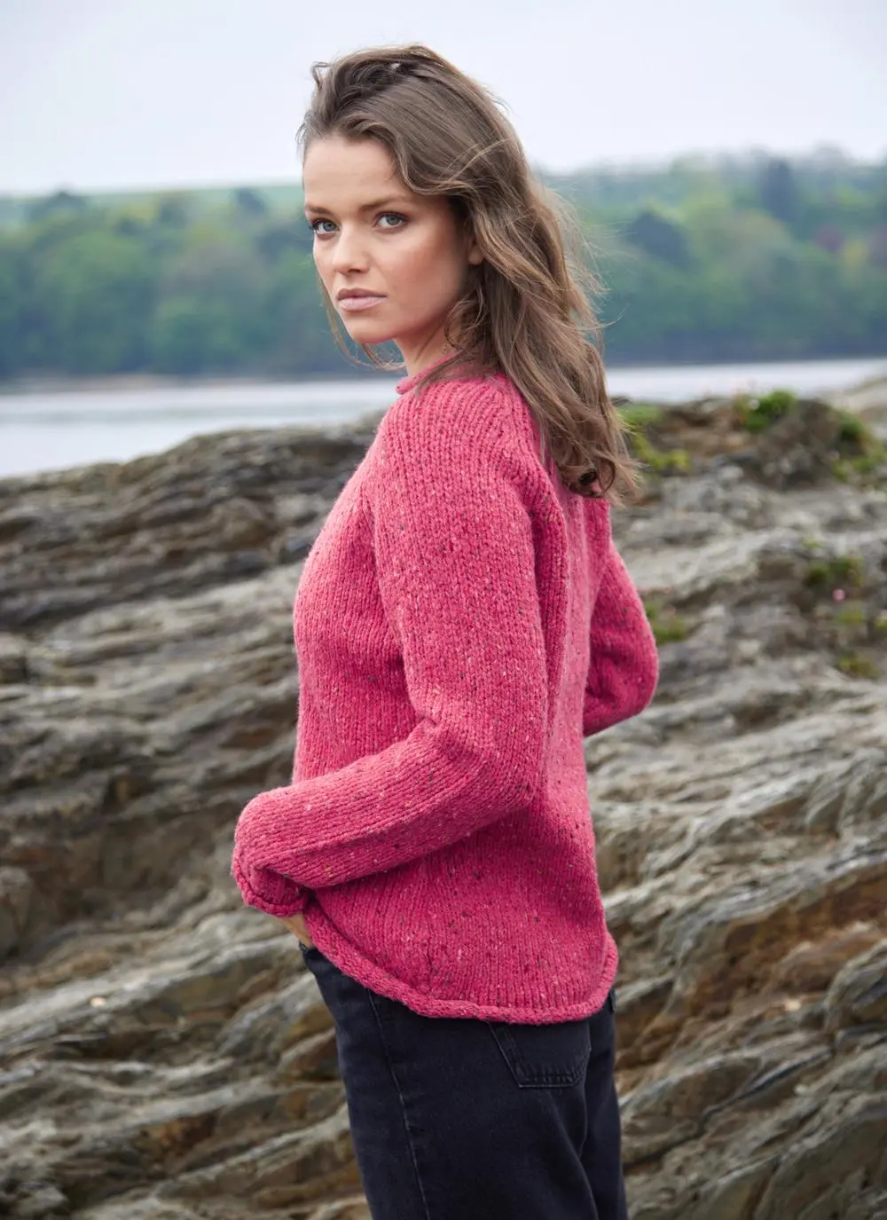 Donegal Roll Neck Sweater