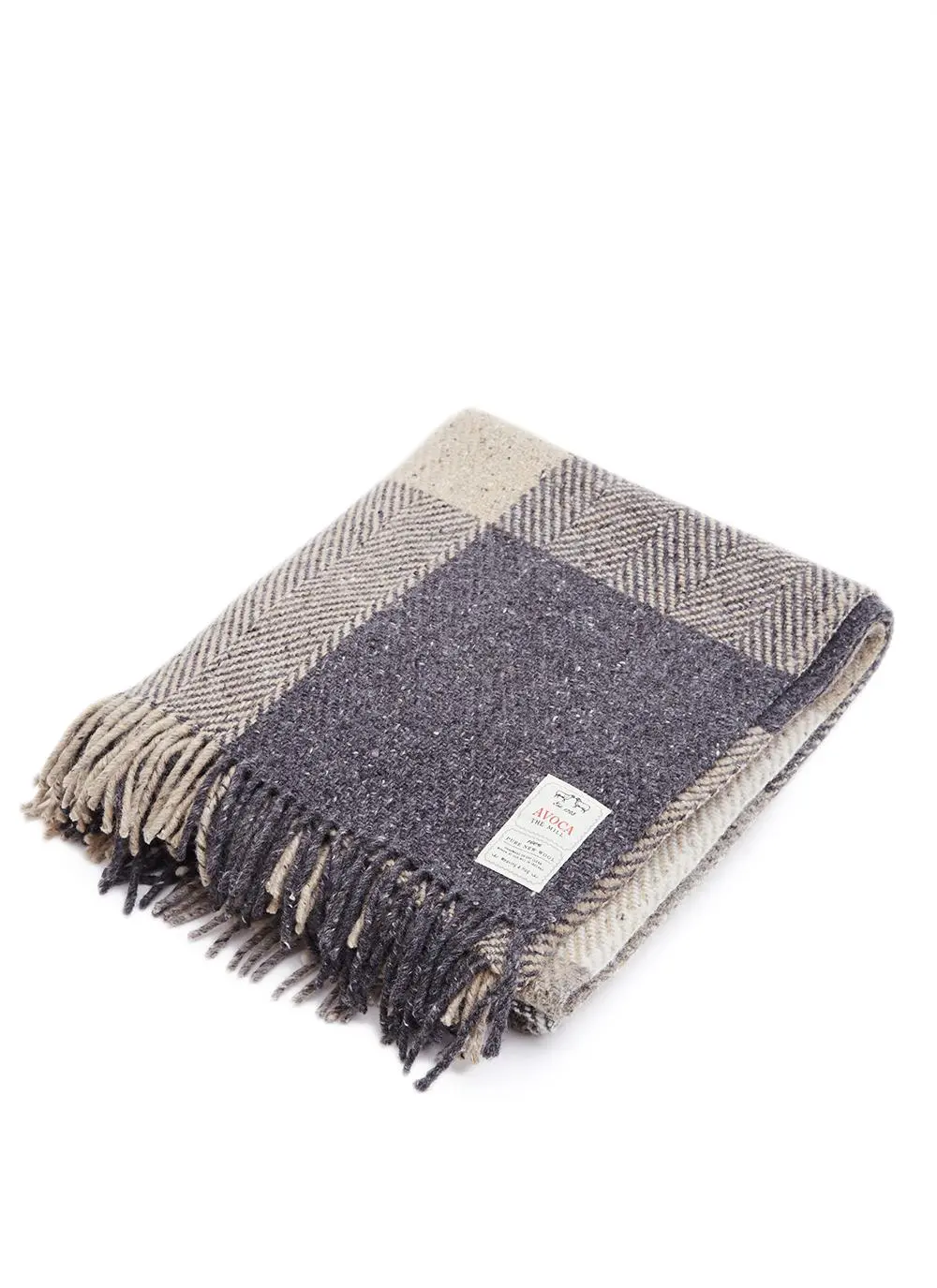 Donegal Tweed Herringbone Throw
