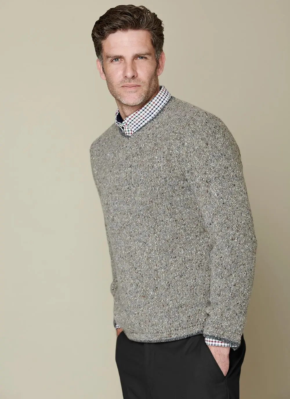 Duncannon Wool Cashmere V-Neck Sweater