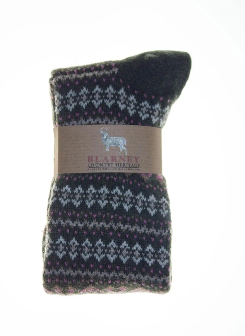 Ladies Knee High Fairisle Socks