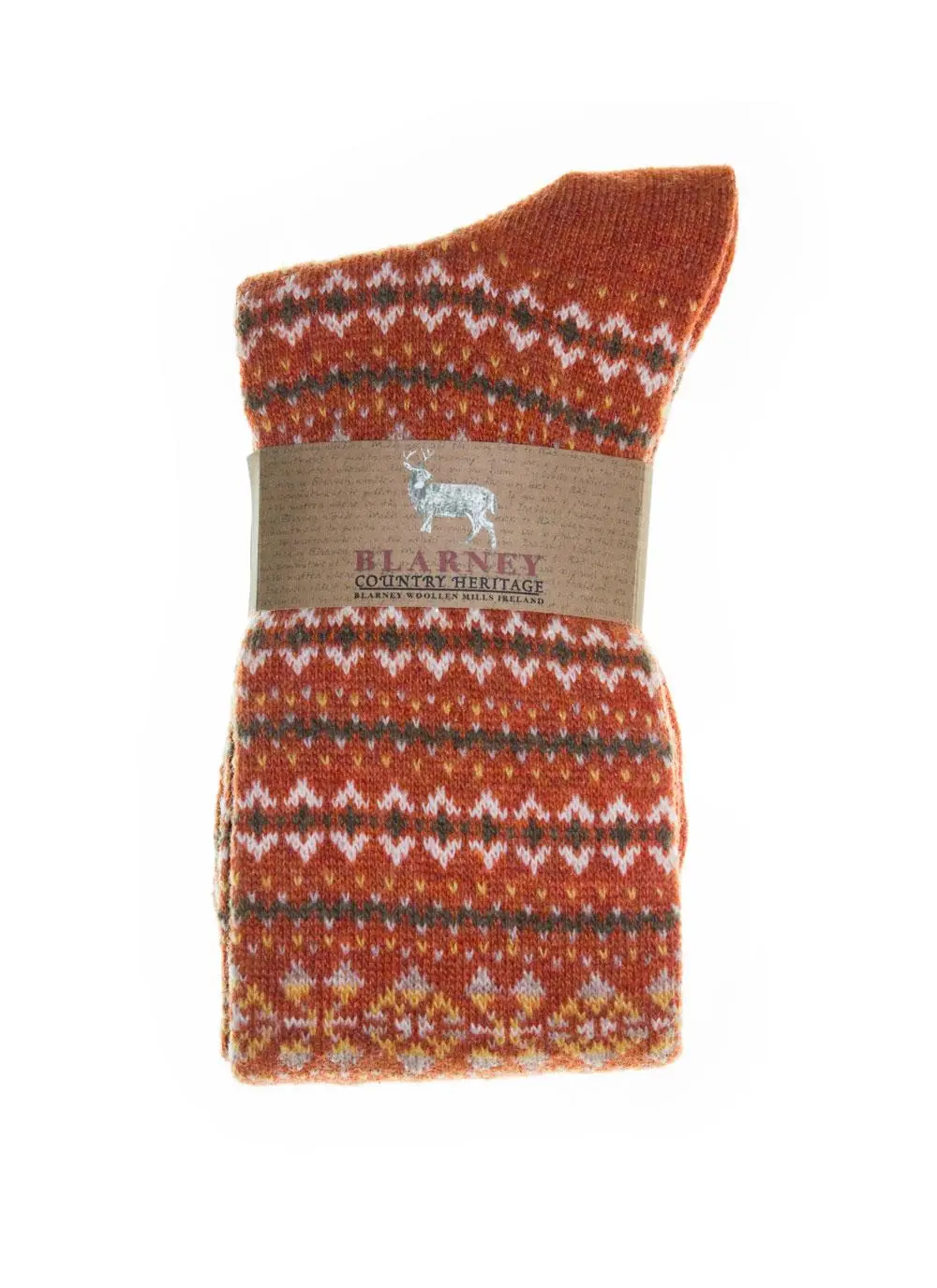 Ladies Knee High Fairisle Socks