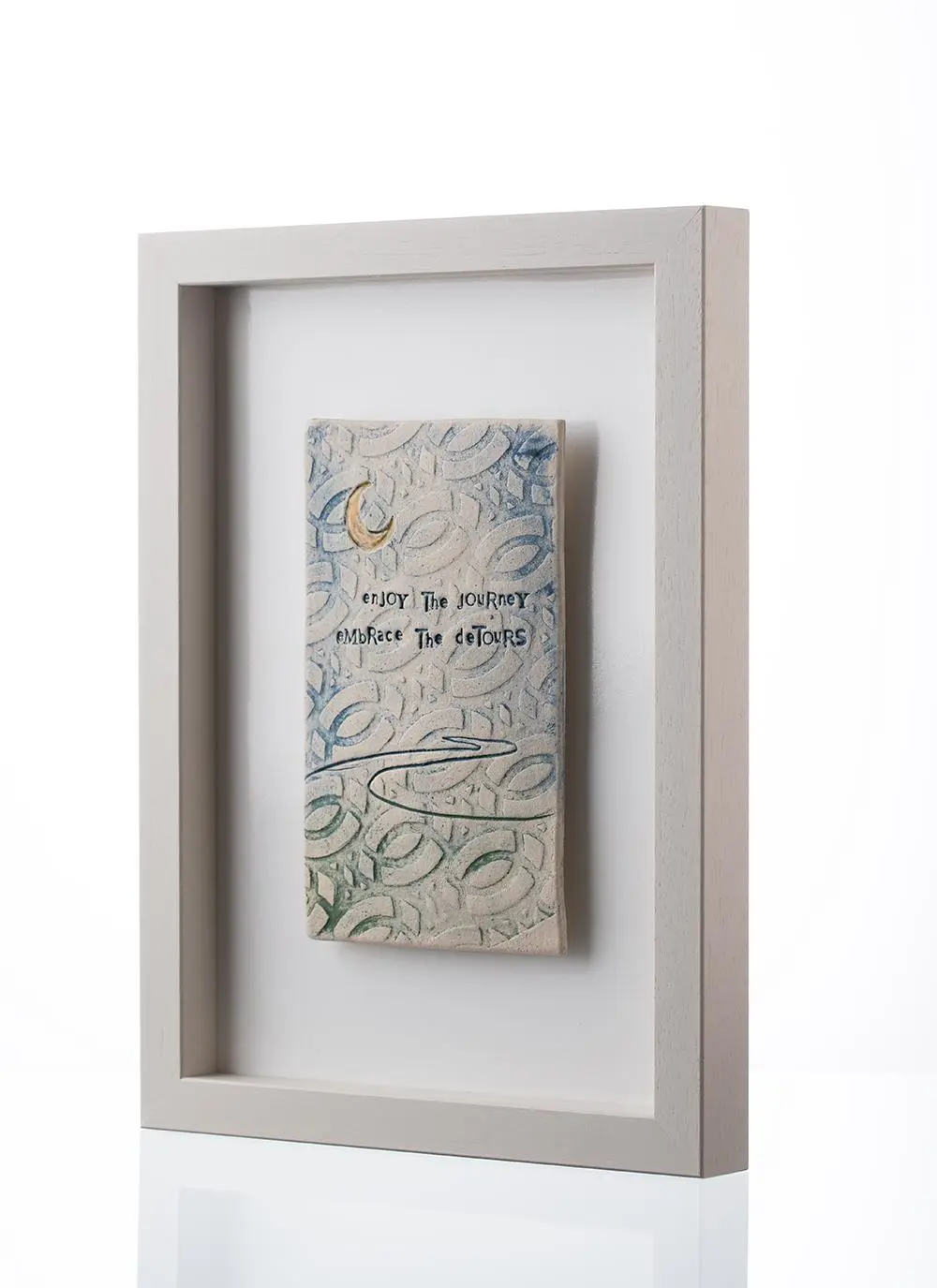 Enjoy The Journey Embrace The Detours Framed Tile