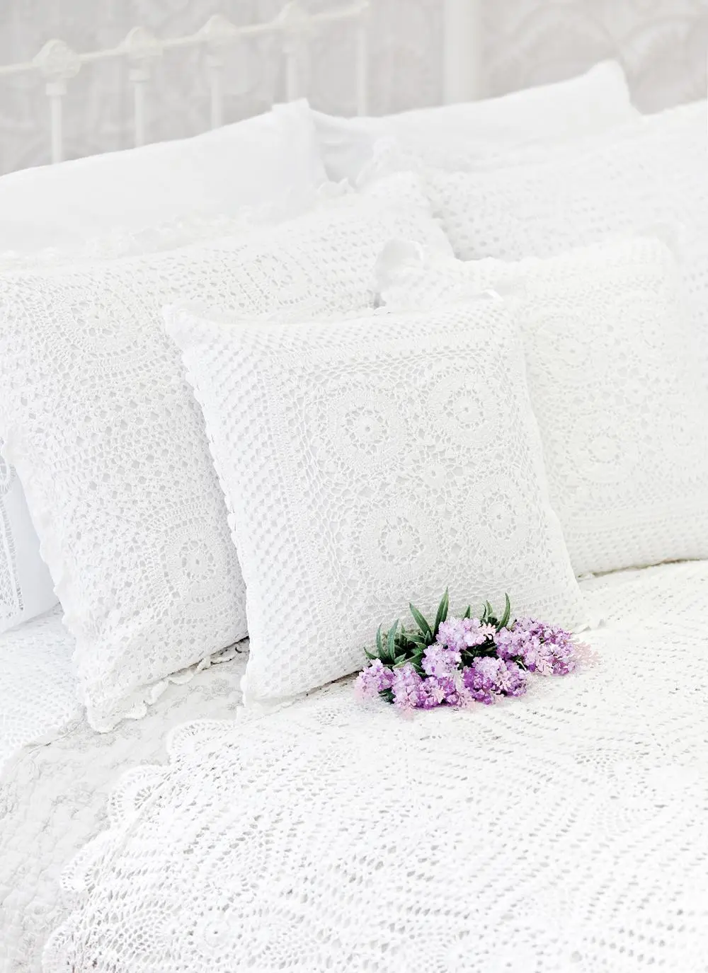 Crochet Cushion Covers 18'' X 18'' Set of 2