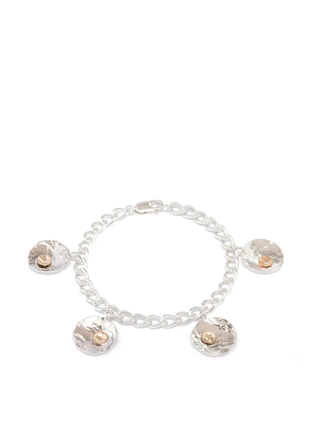 Sterling Silver & 9ct Gold Making Waves Bracelet