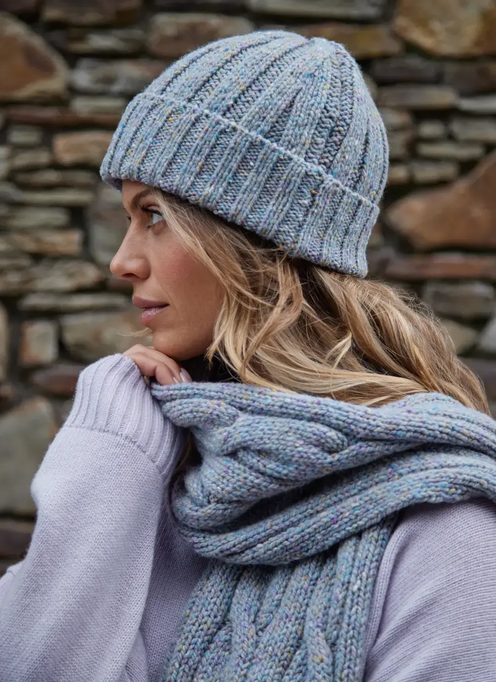 Donegal Fleck Ribbed Beanie