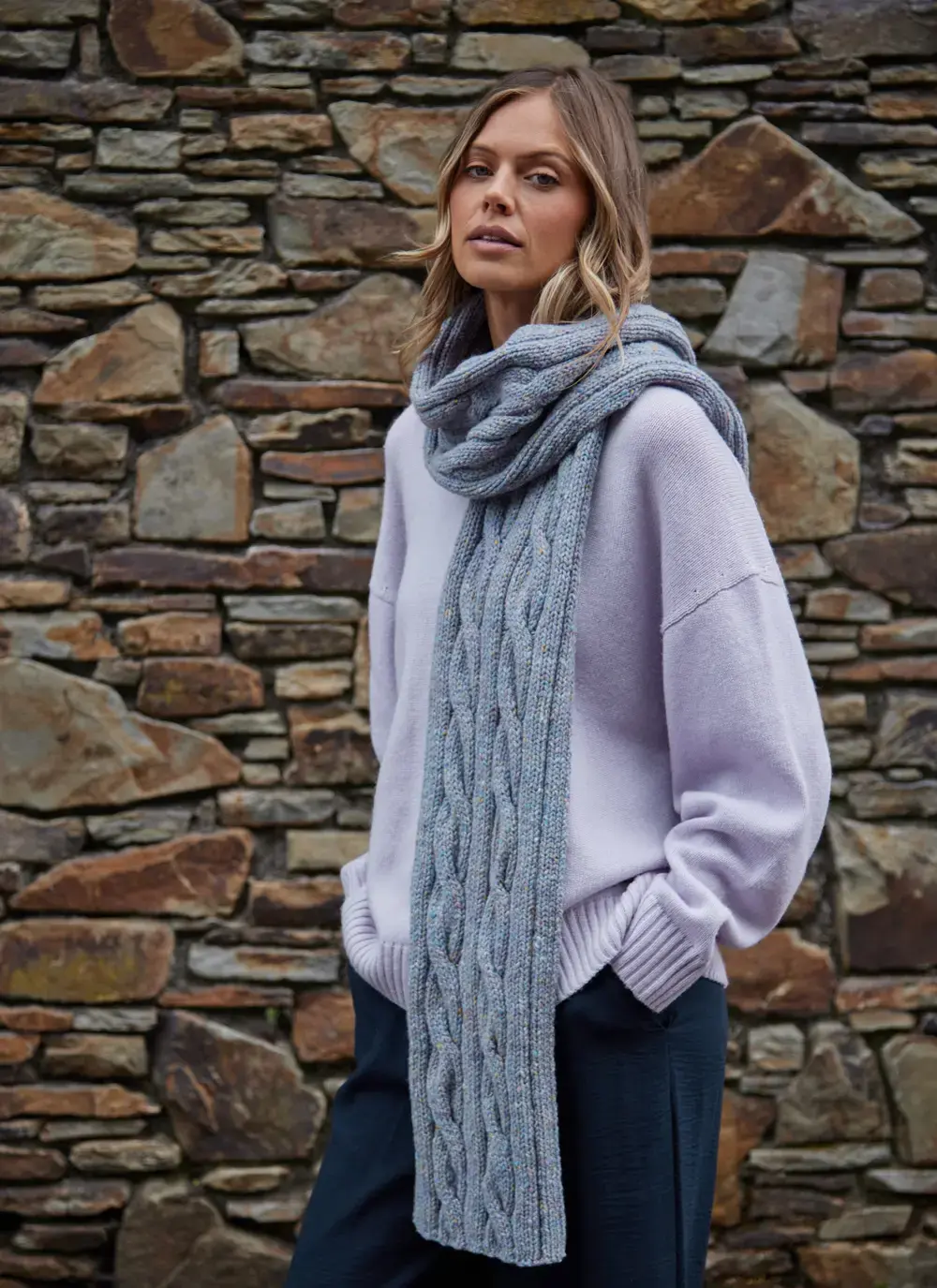 Donegal Cable Scarf