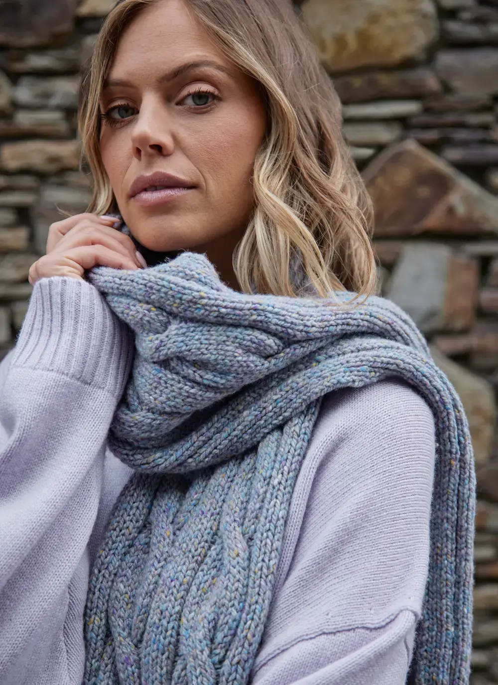 Donegal Cable Scarf
