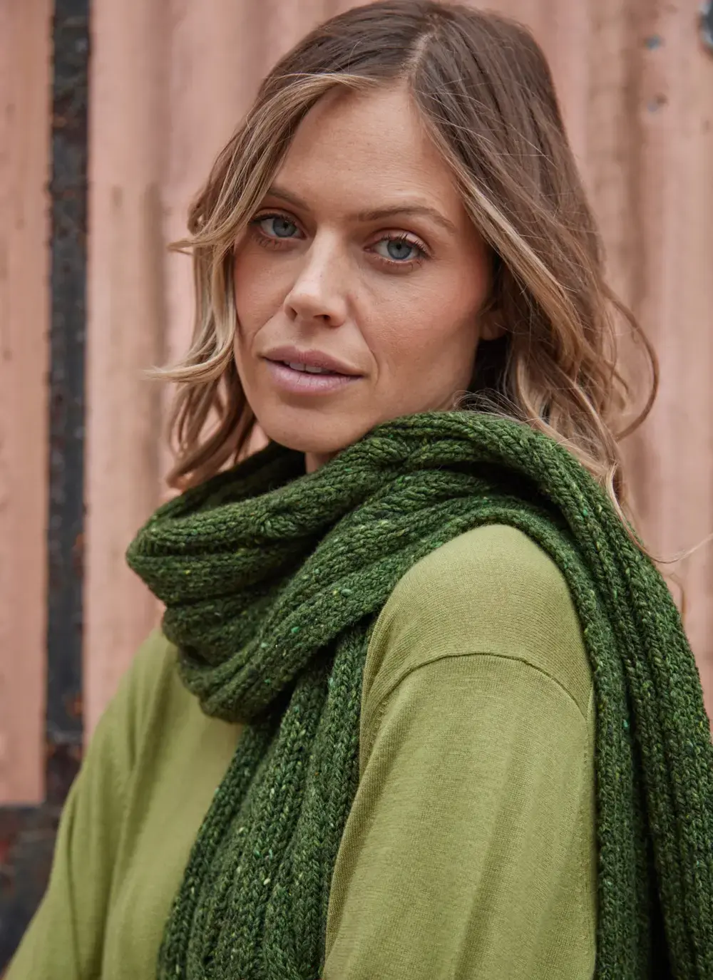 Fisherman Donegal Cable Scarf