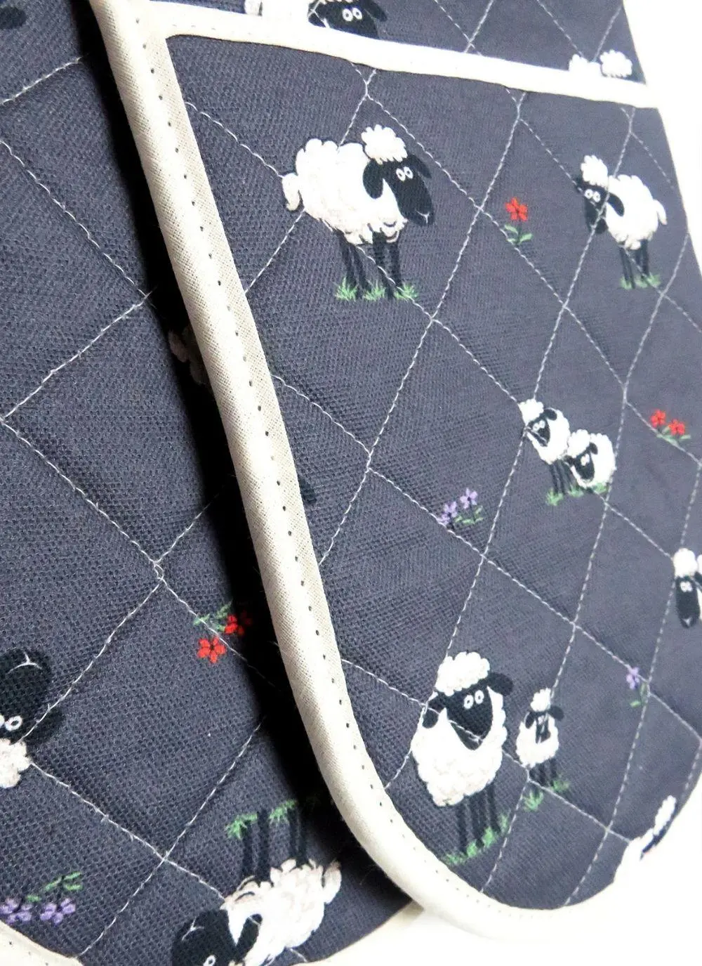 Fluffy Flock Double Oven Glove